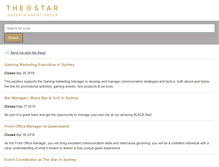 Tablet Screenshot of careers.star.com.au